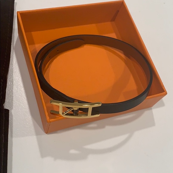 Hermes Jewelry - Brand new in box Hermes bracelet BeHapi black RARE